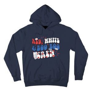 Red White Boo Boo Crew 4th July Tall Hoodie