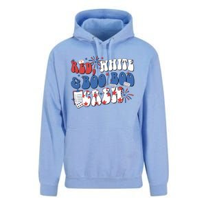 Red White Boo Boo Crew 4th July Unisex Surf Hoodie