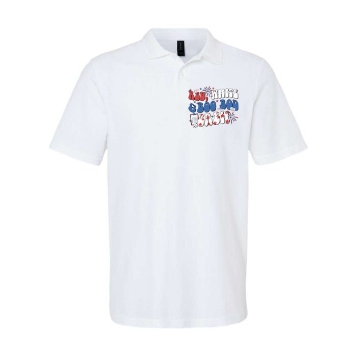 Red White Boo Boo Crew 4th July Softstyle Adult Sport Polo