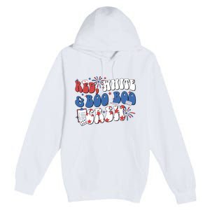 Red White Boo Boo Crew 4th July Premium Pullover Hoodie