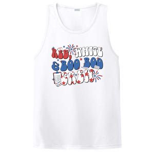 Red White Boo Boo Crew 4th July PosiCharge Competitor Tank