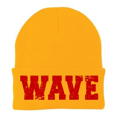 Red Wave Conservative Knit Cap Winter Beanie