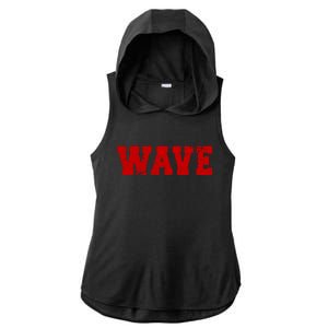 Red Wave Conservative Ladies PosiCharge Tri-Blend Wicking Draft Hoodie Tank