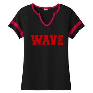 Red Wave Conservative Ladies Halftime Notch Neck Tee