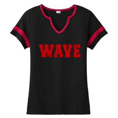 Red Wave Conservative Ladies Halftime Notch Neck Tee