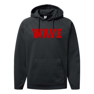 Red Wave Conservative Performance Fleece Hoodie