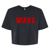 Red Wave Conservative Bella+Canvas Jersey Crop Tee