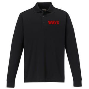 Red Wave Conservative Performance Long Sleeve Polo