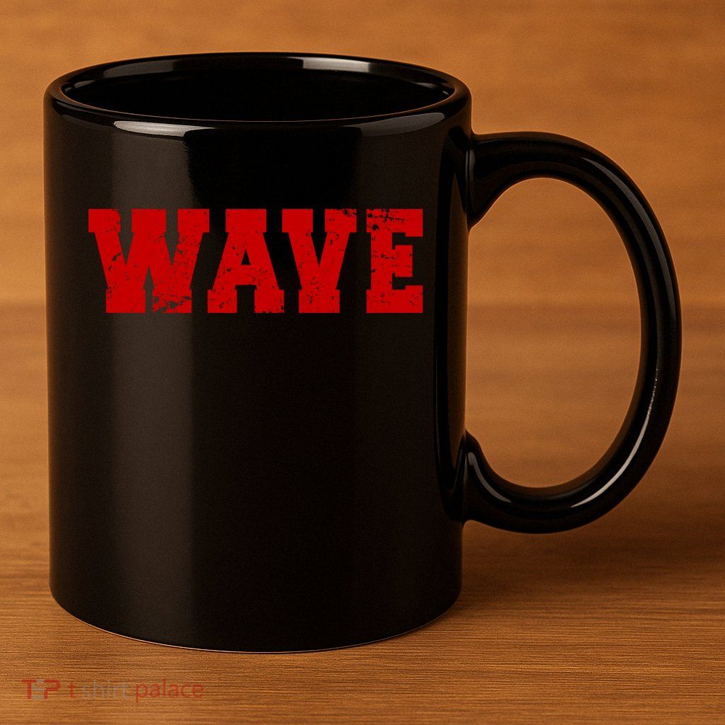 Red Wave Conservative 11oz C Handle Ceramic Mug