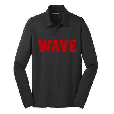 Red Wave Conservative Silk Touch Performance Long Sleeve Polo