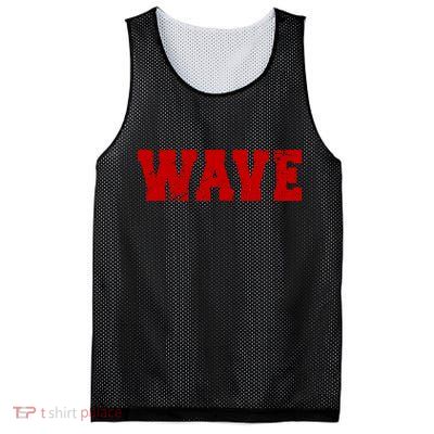 Red Wave Conservative Mesh Reversible Basketball Jersey Tank