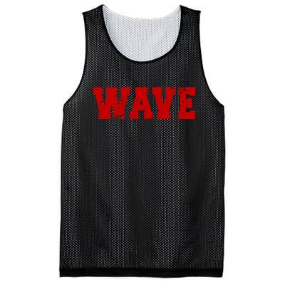 Red Wave Conservative Mesh Reversible Basketball Jersey Tank