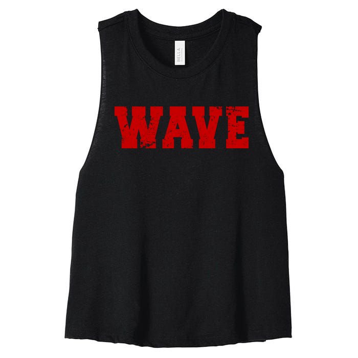 Red Wave Conservative Women's Racerback Cropped Tank