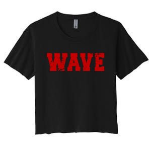 Red Wave Conservative Women's Crop Top Tee