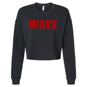 Red Wave Conservative Cropped Pullover Crew