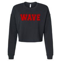 Red Wave Conservative Cropped Pullover Crew