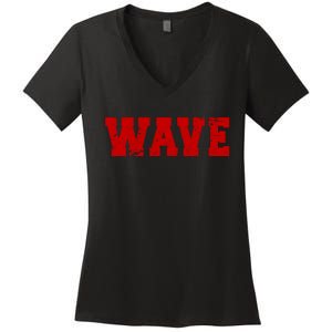 Red Wave Conservative Women's V-Neck T-Shirt