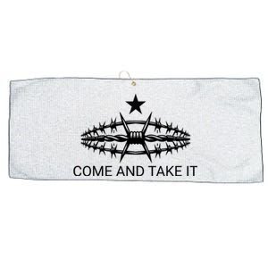 Razor Wire Come And Take It Supreme Court Texas Border 2024 Large Microfiber Waffle Golf Towel