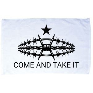 Razor Wire Come And Take It Supreme Court Texas Border 2024 Microfiber Hand Towel