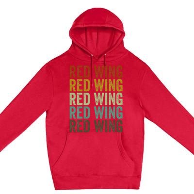 Red Wing City Retro Premium Pullover Hoodie