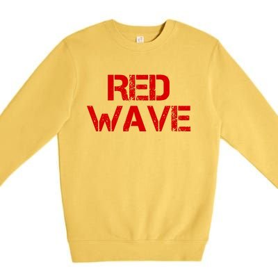 Red Wave Conservative Political Premium Crewneck Sweatshirt