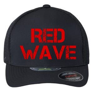 Red Wave Conservative Political Flexfit Unipanel Trucker Cap