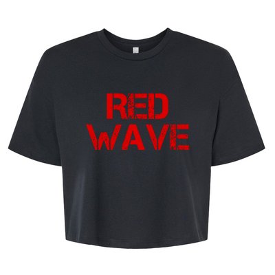 Red Wave Conservative Political Bella+Canvas Jersey Crop Tee