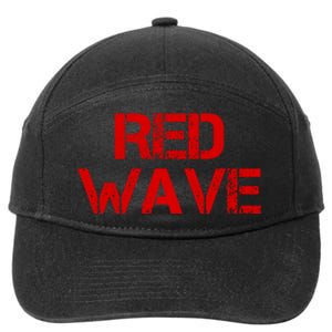 Red Wave Conservative Political 7-Panel Snapback Hat