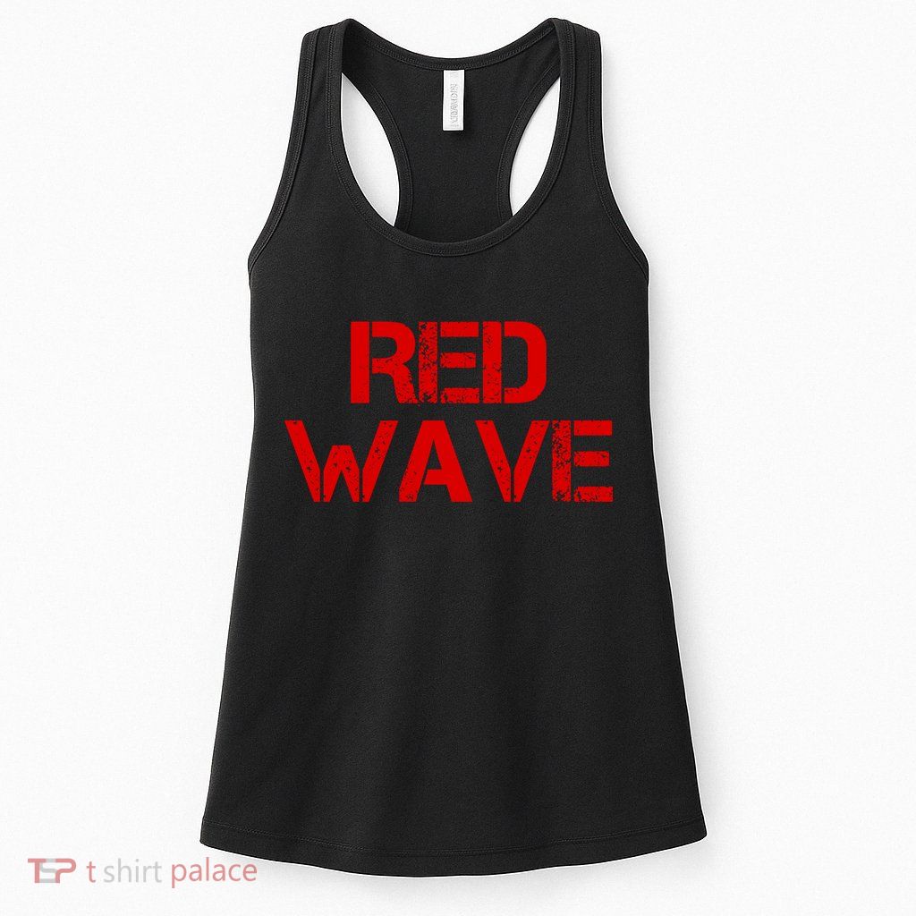 Red Wave Conservative Political Womens Tank Top