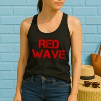 Red Wave Conservative Political Womens Tank Top