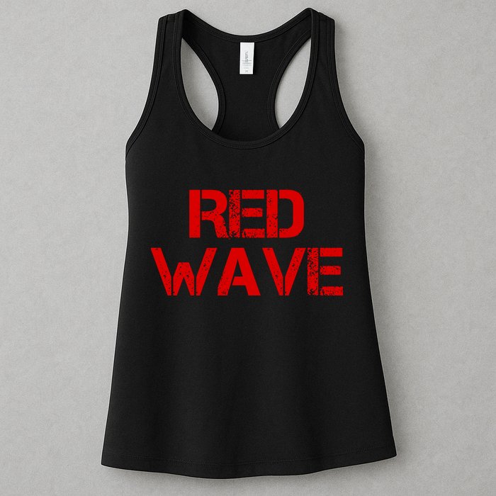 Red Wave Conservative Political Womens Tank Top