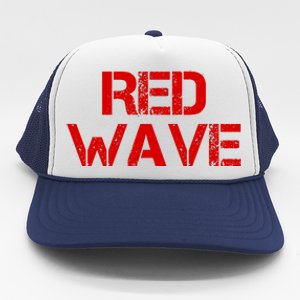 Red Wave Conservative Political Trucker Hat