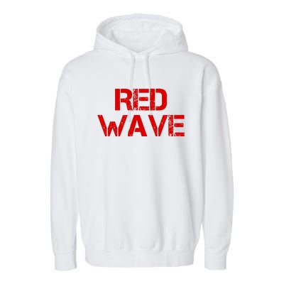 Red Wave Conservative Political Garment-Dyed Fleece Hoodie