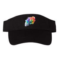 Rainbow Watercolor Candy Brush Multicolor Valucap Bio-Washed Visor