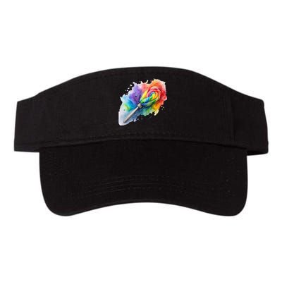 Rainbow Watercolor Candy Brush Multicolor Valucap Bio-Washed Visor