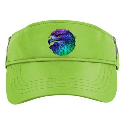 Realistic Water Colored Eagle Adult Drive Performance Visor