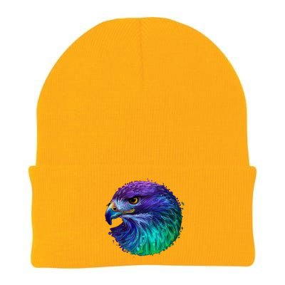 Realistic Water Colored Eagle Knit Cap Winter Beanie