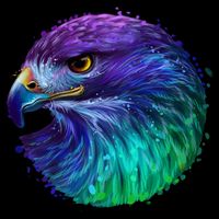 Realistic Water Colored Eagle Sweatshirt