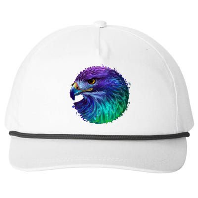 Realistic Water Colored Eagle Snapback Five-Panel Rope Hat