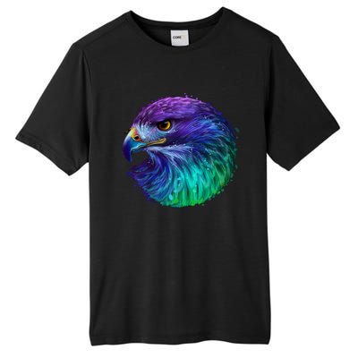 Realistic Water Colored Eagle Tall Fusion ChromaSoft Performance T-Shirt