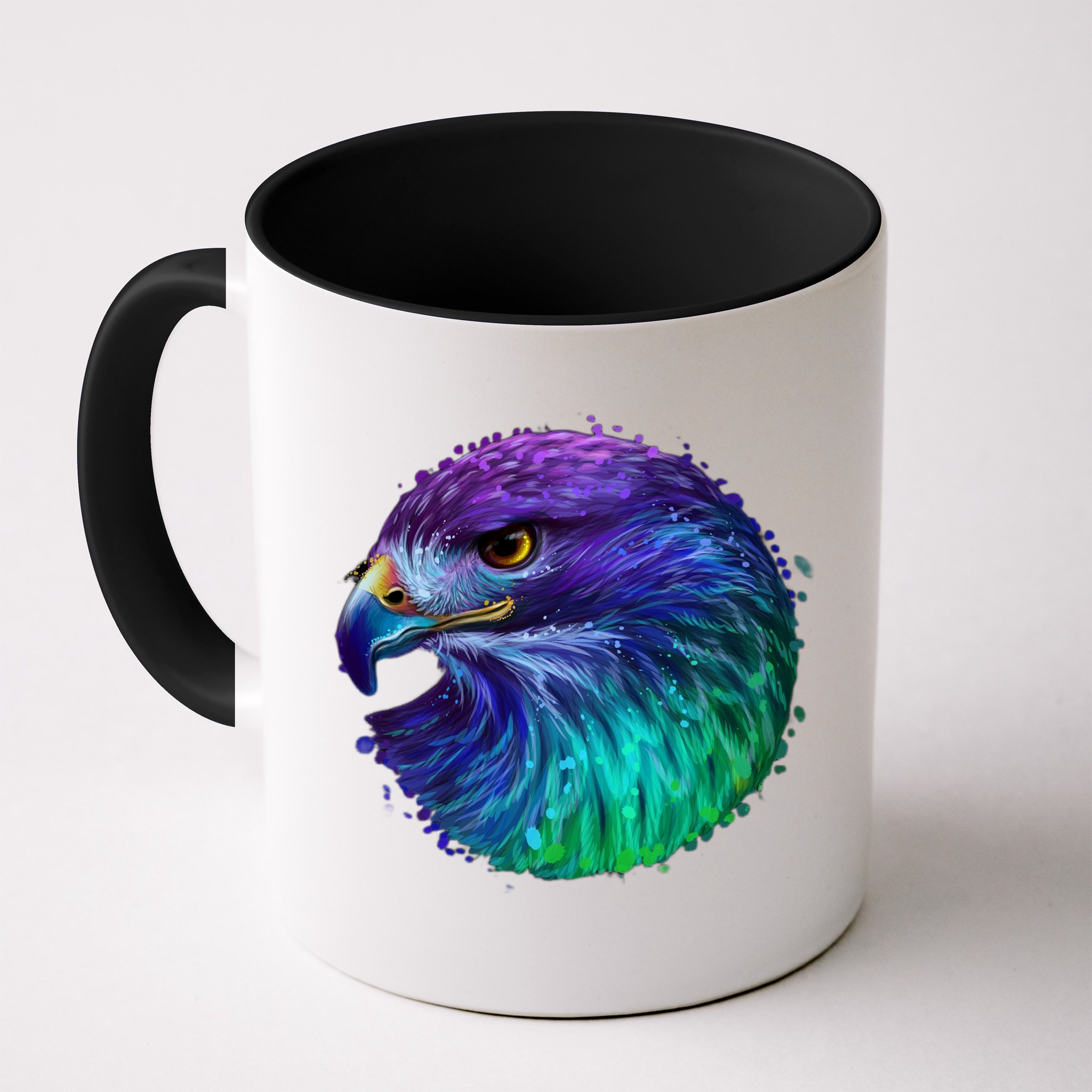 Realistic Water Colored Eagle Mug