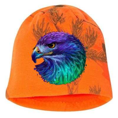 Realistic Water Colored Eagle Kati - Camo Knit Beanie