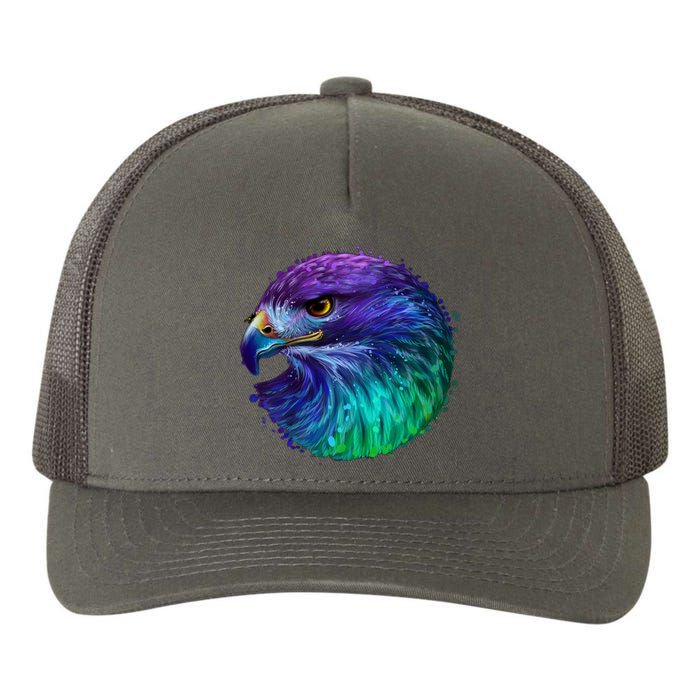 Realistic Water Colored Eagle Yupoong Adult 5-Panel Trucker Hat