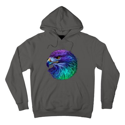 Realistic Water Colored Eagle Hoodie