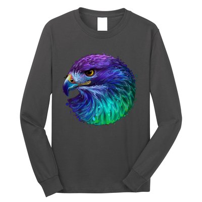 Realistic Water Colored Eagle Long Sleeve Shirt