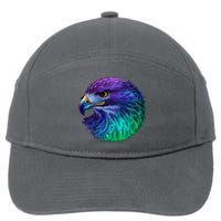 Realistic Water Colored Eagle 7-Panel Snapback Hat