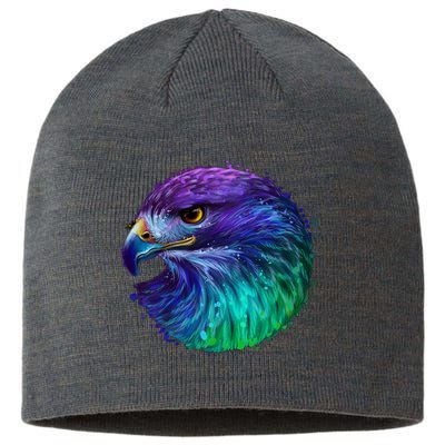 Realistic Water Colored Eagle Sustainable Beanie