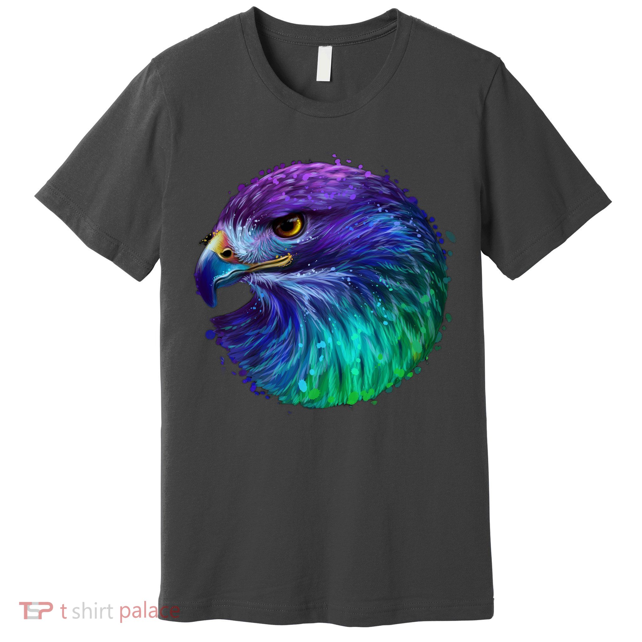 Realistic Water Colored Eagle Premium T-Shirt
