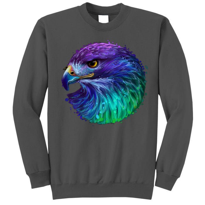 Realistic Water Colored Eagle Tall Sweatshirt