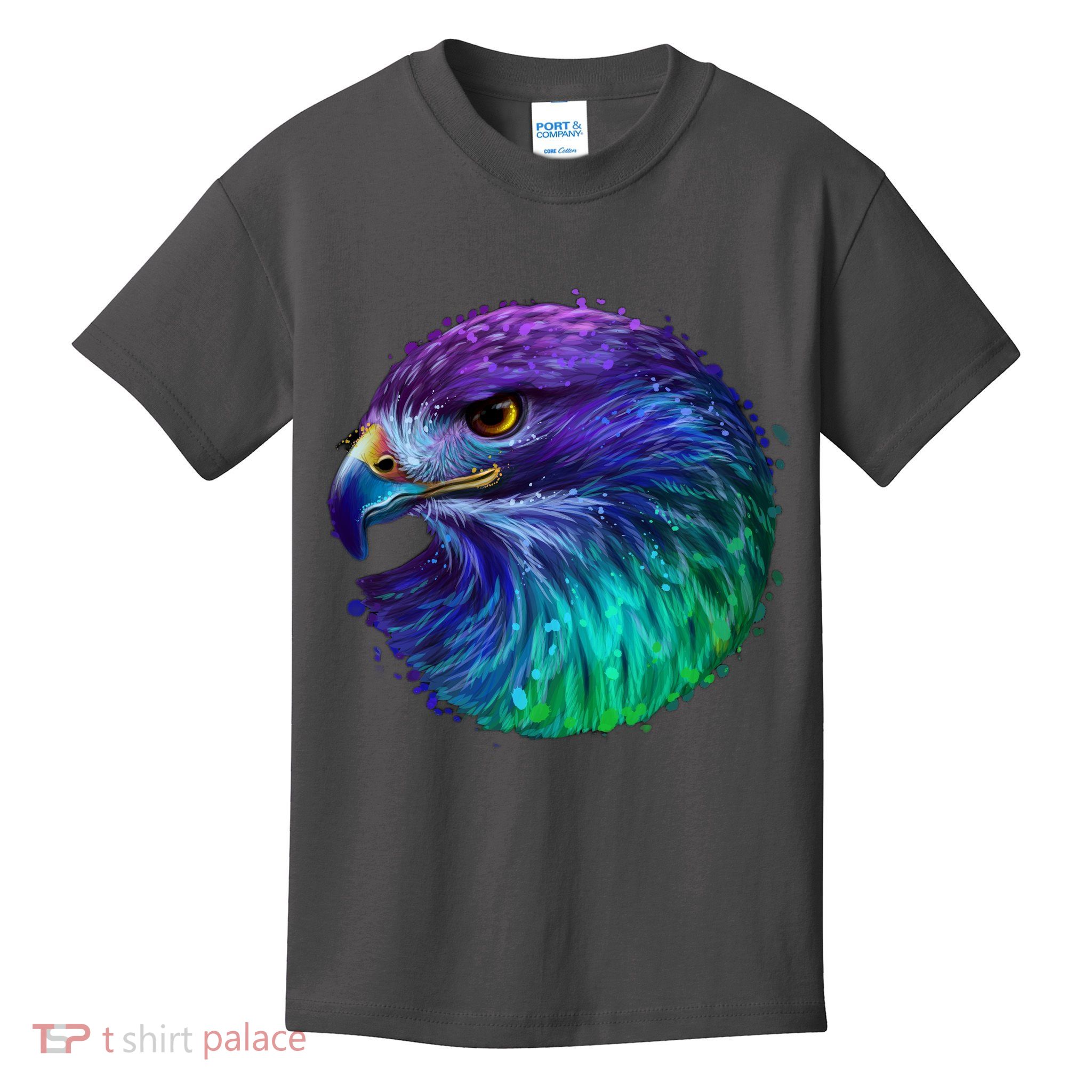 Realistic Water Colored Eagle Kids T-Shirt